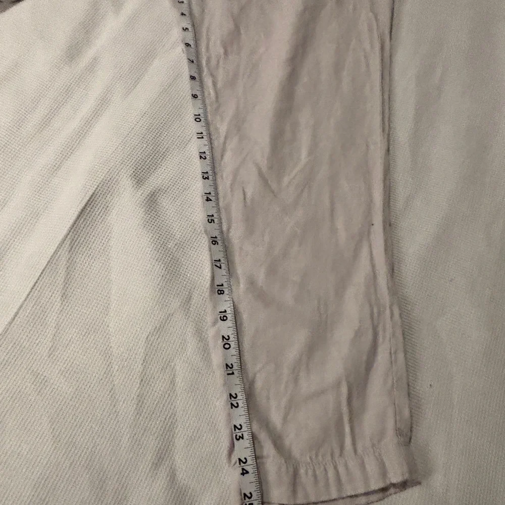 Banana Republic Mason Athletic Tapered Mens Pants 33x30 Linen/Cotton Drawstring